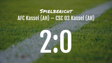 Spielbericht: AFC Kassel (Alte Herren) – CSC 03 Kassel (Alte Herren) 2:0