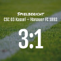 Spielbericht: CSC 03 Kassel – Hanauer FC 1893 3:1