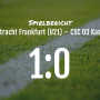 Spielbericht: Eintracht Frankfurt (U21) – CSC 03 Kassel 1:0
