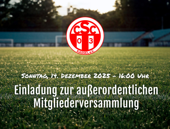 Einladung zur außerordentlichen Mitgliederversammlung