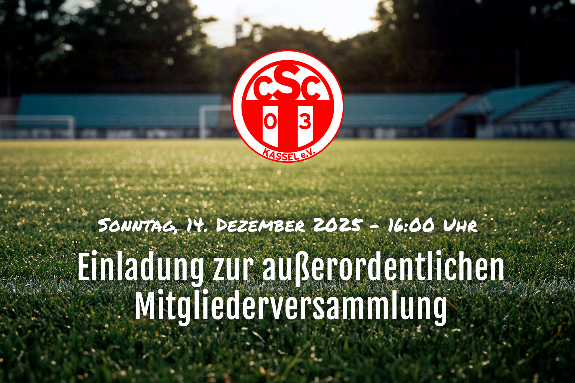 Einladung zur außerordentlichen Mitgliederversammlung